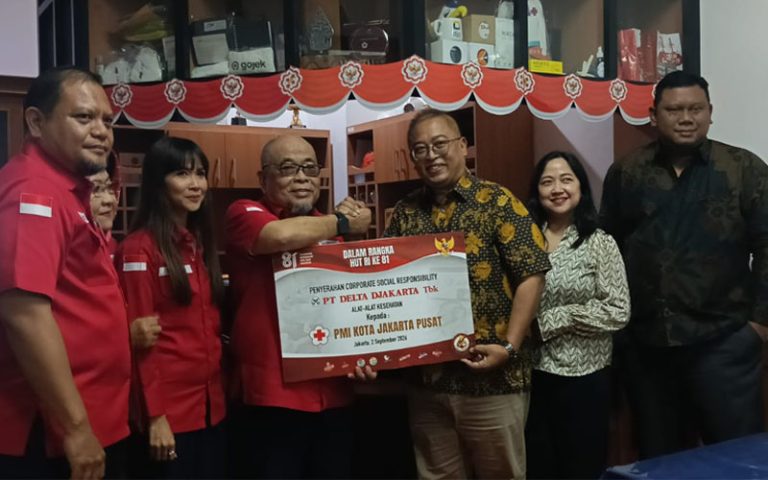 PT Delta Djakarta Tbk Bersinergi dengan PMI Salurkan Dukungan Alat Kesehatan, Perkuat Pelayanan Kemanusiaan HUT RI ke-81 – Begini Penjelasannya delta djakarta